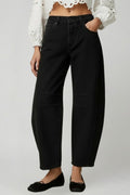 Women’s high-waist stretch wide-leg denim jeans by Jesie-London, featuring a relaxed fit and classic blue denim fabric.