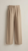 Jessica women's high-waist wide-leg trousers with pleated front, stylish spring pants by Jesie-London.