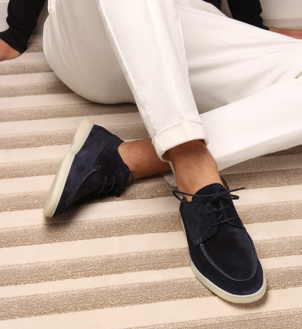 Jesie-London Christopher men's lace-up casual walking shoes with leather upper and comfortable sole, suitable for everyday wear.