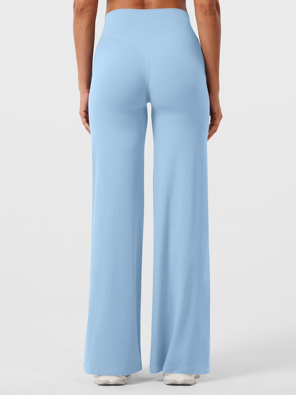 Air Blue high waist flared pants for women by Jesie-London, featuring a stylish summer design and comfortable fit.